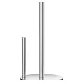 Chinpakden Stainless Steel Paper Towel Holder Stand for Kitchen Countertop and Bathroom, Upright Kitchen Paper Towel Holder for Large and Standard Rolls(Silver) - Retail: $12