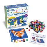 Learning Resources STEM Explorers Pixel Art Challenge - Math Puzzles, Pattern Blocks, Sensory Bin, Arts and Crafts, Math Manipulatives, Building Toys, Montessori - Retail: $11