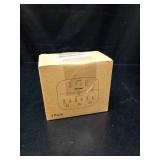 One Beat 2 Pack Multi Plug Outlet Splitter with USB,Surge Protector Outlet Extender with 3 Wall Outlets 4 USB Wall Charger(2 USB C),490 J, ETL Listed,Small Outlet Adapter Plug Extender for Travel,WH -