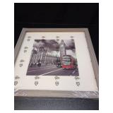 IkaLede 12x12 Picture Frame Matted to Display Pictures 8x8 or 12 x 12 Photos without Mat Square Rustic Solid Wood Picture Frames for Artwork Wall Mounting Decor, Grey - Retail: $13