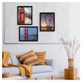 BESCRCL 8x10 Picture Frame Wall Hanging Photo Frame, Black, 5 Pack - Retail: $13