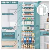 Eastherry Over The Door Pantry Organizerï¼9-Tier Over The Door Organizer with Adjustable Basketï¼Metal Hanging Pantry Organizers and Storage for Kitchen, Back of Door Seasoning Rack - Retail: 
