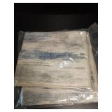 CRISTGEE Door Mat, Front Indoor Door Mat Faux Wool Non-Slip Entryway Rug Absorbent Abstract Throw Rug for Indoor Entrance Hallway Laundry Room, High Traffic Areas, 24 x 36 Inches, Water Wave Blue - Re