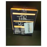 Rechargeable Wall Mounted Lighted Makeup Vanity Mirror 8 Inch Double Sided 1X 10X Magnifying Bathroom Mirror, 3 Color Lighting, Touch Screen Dimming, Extended Arm 360 Rotation Shaving Light up Mirror 