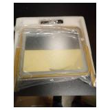 ROLOVE Gold Vanity Mirror with Lights, 14\"Ã12\" LED Makeup Mirror, Lighted Makeup Mirror with Lights, Smart Touch Control 3 Colors Dimmable, Lighted Up Mirror for Makeup Desk, 360Â° Rotation - R