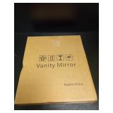 ROLOVE Gold Vanity Mirror with Lights, 14\"Ã12\" LED Makeup Mirror, Lighted Makeup Mirror with Lights, Smart Touch Control 3 Colors Dimmable, Lighted Up Mirror for Makeup Desk, 360Â° Rotation - R