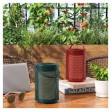 Mesh Solar and Rechargeable USB LED Outdoor Lantern Red - Room Essentialsâ¢ - Retail: $15