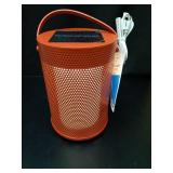 Mesh Solar and Rechargeable USB LED Outdoor Lantern Red - Room Essentialsâ¢ - Retail: $15
