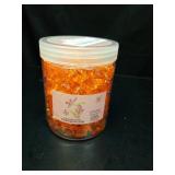 HappyFiller Fall Harvest Decor Orange Fake Ice Rocks Acrylic Chunks,Pirate Treasure Gems Stone,Vase Fillers,Resin Arts Crafts,Faux Crystal Dazzler,Centerpieces,Table Scatter,Home Decoration,14 OZ - Re