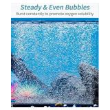 Pawfly 8 Inch Air Stone Grey Mineral Bubble Stone Bar Diffuser Bubbler Airstones for Air Pump, Aquarium, and Fish Tank - Retail: $13