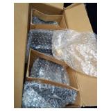 4 Pack Solar Wall Lanterns,Solar Lanterns Outdoor Waterproof with 4 Solar Panels,Hanging Solar Lights with Replaceable Bulb,Anti-Rust Solar Porch Lights Outdoor with Hooks,3000K Warm White - Retail: $