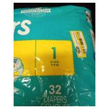 Baby Diaper Bundle - Pampers Swaddlers Size 1 & Parasol Size 2 - Retail: $15
