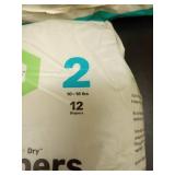 Baby Diaper Bundle - Pampers Swaddlers Size 1 & Parasol Size 2 - Retail: $15