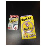 Card Games Bundle - Spot It and Mini UNO Bullseye - Retail: $15