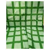 Green Checkered Tablecloth - Retail: $25