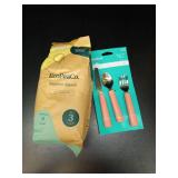 EcoPeaCo Bamboo Diapers Size 3 Trial Pack with Pillowfort Flatware - Retail: $18