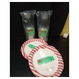Target Up & Up Holiday Party Set - Plates and Cups - Retail: $22