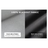 LazBlinds 100% Blackout Roller Shades, No Tools No Drill Cordless Blinds for Windows, Thermal Insulated UV Protection Privacy Window Shades for Bedroom (48