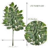 KACOMACO 12pcs Italian Ruscus Greenery Stems 23\" Artificial Silk Greenery Spray for Wedding Arch Bouquet Filler Indoor Home DÃ©cor - Retail: $15