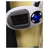 Plug in Heater - 2025 2 Pieces Upgraded 500W Ultra Air Heater with Thermal Protection, LED & Timer, Portable Plug in Space Heater Wall Outlet for Bedroom Bathroom - 2 Pieces - Retail: $48