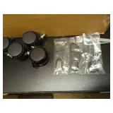 XINLEI Mobile TV Carts, Rotating Rolling TV Stand on Wheels for 13-50\" Flat/Curved TVs Height Adjustable 30Â° Tilt Floor TV Stand Portable Monitor Stand Holds up to 44lbs Max VESA 200x200mm ML1350 