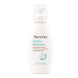 Aveeno Calm + Restore Redness Relief Foaming Cleanser, Daily Facial Cleanser With Calming Feverfew to Help Reduce the Appearance of Redness, Hypoallergenic & Fragrance-Free, 6 fl. oz - Retail: $10