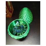 Dragon Eggs with Dragon Inside, 3D Printed Surprise Funny Gifts for Kids, Articulated Dragon Fidget Toys for Adults, Executive Desk Toys Office Room DÃ©cor (Christmas Green, M-Size) - Retail: $16