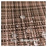 Kevin Textile Pack of 2 Decorative Outdoor Waterproof Throw Pillow Covers Lumbar Pillowcases Modern Cushion Cases for Patio Couch Bench 12 x 20 Inch Brown - Retail: $16