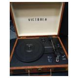 Victrola Journey Bluetooth Portable Suitcase Record Player with 3-speed Turntable & Built-in Speakers | Brown - Retail: $138