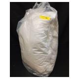 DWR Luxury Feather Down Fiber Comforter Oversized King Size, Ultra-Soft Egyptian Cotton-Blend Fabric, High FP Medium Weight for All Season Hotel Style Fluffy Duvet Insert with Ties (120\"x98\", White)