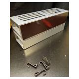 HuggieGems 4 Pack Magnetic Spice Storage Rack Organizer for Refrigerator and Oven, Gray Fridge Organizers and Storage - Retail: $26