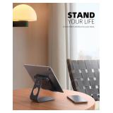 Lamicall Tablet Stand Adjustable, Tablet Stand : Desktop Stands Holder Dock Compatible with Tablets Such as iPad 2018 Pro 9.7, 10.5, Air Mini 4 3 2, Kindle, iPhone 17 Max, E-Reader (4-13