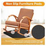 Furniture Pads for Hardwood Floors Recliner Non Slip Furniture Rail Pads Under Chair Floor Protector Rubber Mats Nonskid 30\" Square Furniture Gripper Pad Fit Tile Floor Carpets Sofa Couches Chairs - 