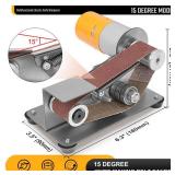 Multifunctional Electric Knife and Tool Sharpener, 7 Adjustable Speed Knife Making Belt Grinder Knife Sharpening System - For Hunting, Serrated & Kitchen Knives, Wood, Plastic, Crafts - Retail: $66