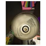 LAVA 14.5\" Iridescent Chrome Novelty Table Lamp: Hand-Painted, Electric Wax Motion Light for Teens - Retail: $30