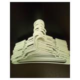 Set of 18 Seafoam Green Plastic Clothes Hangers - Retail: $18