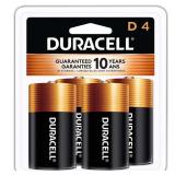 Duracell Coppertop D Batteries - 4pk Alkaline Battery: 15000mAh, Household Use - Retail: $15