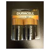 Duracell Coppertop D Batteries - 4pk Alkaline Battery: 15000mAh, Household Use - Retail: $15