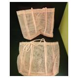 Pink Mesh Bags with Braided Handles - Retail: $17