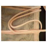 Pink Mesh Bags with Braided Handles - Retail: $17