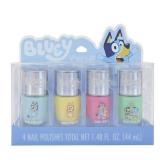 Bluey Nail Polish Set in Acetate Box 4pk - 1.48 fl oz - Retail: $19