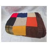 Handmade Patchwork Quilt APROX 5 FOOT X 6 FOOT
