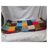 Handmade Patchwork Quilt APROX 5 FOOT X 6 FOOT