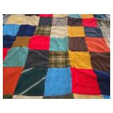 Handmade Patchwork Quilt APROX 5 FOOT X 6 FOOT