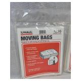 U-Haul Clear Plastic Moving Bags - Two 5 Packs