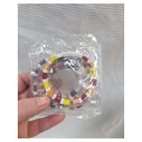 4 Multicolored Tile Bracelets