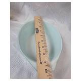 Pyrex Turquoise Snowflake Casserole Dish