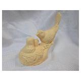 Carved Bird Family Figurine