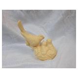 Carved Bird Family Figurine