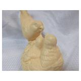 Carved Bird Family Figurine